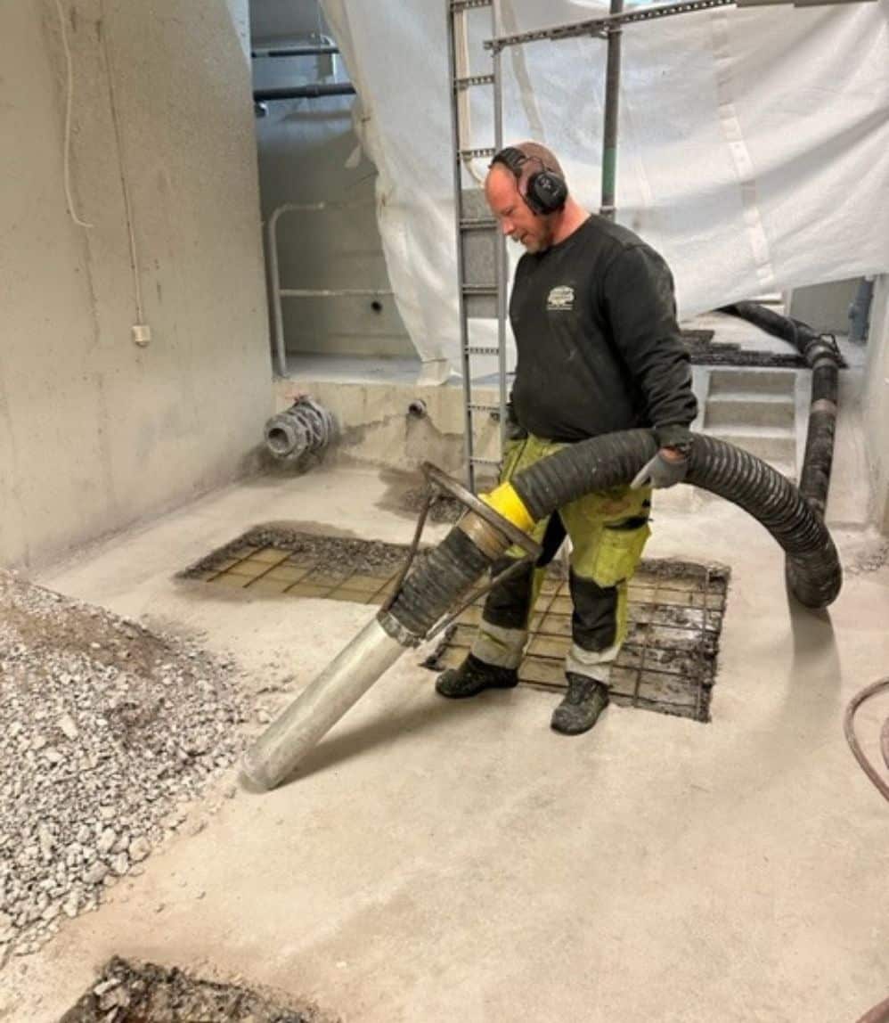 vakuumsug, även kallat torrsug på plats hos kund